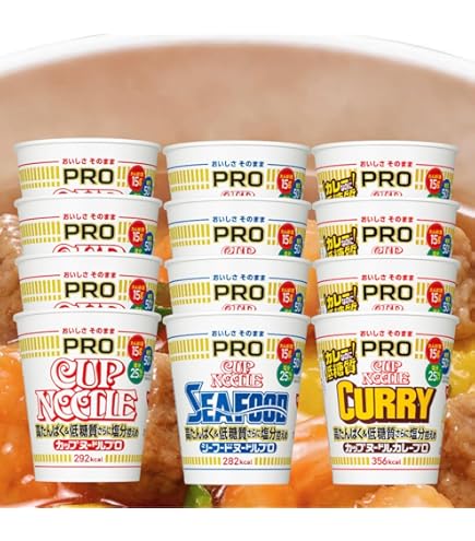 Amazon.co.jp: カップヌードルPRO 計12個 ＋ オリジナル キン肉マン