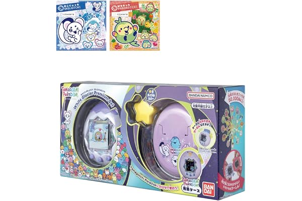[バンダイ(BANDAI)] Tamagotchi Paradise - White Glacier Premium Set（特典：『たまラボステッカー：おこじょっち』＆『たまラボステッカー：ぱろろっち』付き） 対象年齢 6 才以上 たまごっちパラダイス