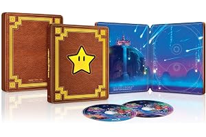 【Amazon.co.jp限定】ザ・スーパーマリオギャラクシー・ムービー　ブルーレイ ＋ ＤＶＤ セット　スチールブック仕様(A4クリアファイル付き) [Blu-ray]