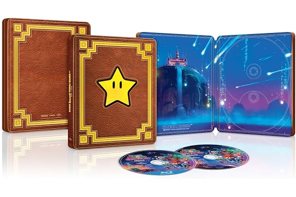 【Amazon.co.jp限定】ザ・スーパーマリオギャラクシー・ムービー　ブルーレイ ＋ ＤＶＤ セット　スチールブック仕様(A4クリアファイル付き) [Blu-ray]