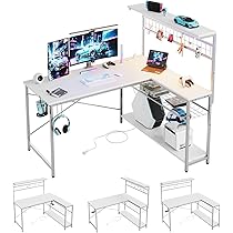 L字デスク パソコンデスク デスク コンセント付き PCデスク 引き出し6付き Amazon | MOTPK ゲーミングデスク L字 パソコンデスク