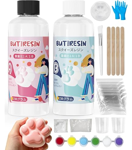 Amazon | BUTIRESIN スクイーズレジン液 (8oz+8oz)スクイーズレジン