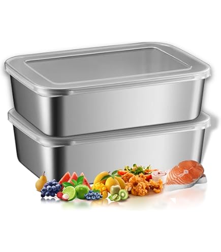 Amazon｜ステンレス 保存容器 ステンレス タッパー 深型 組バット