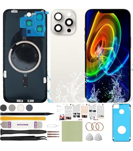 IPhone 15 Plus Back Glass Replacement - Includes Pre-Installed Plate, Wireless Charging Coil, Camera Frame (Green)
