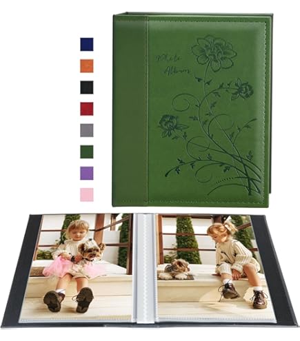 Amazon.co.jp: フォトアルバム 5 x 7インチ 100枚の写真を収容可能