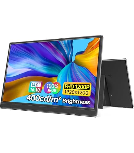 Amazon.co.jp: 2K Portable Gaming Monitor, 14