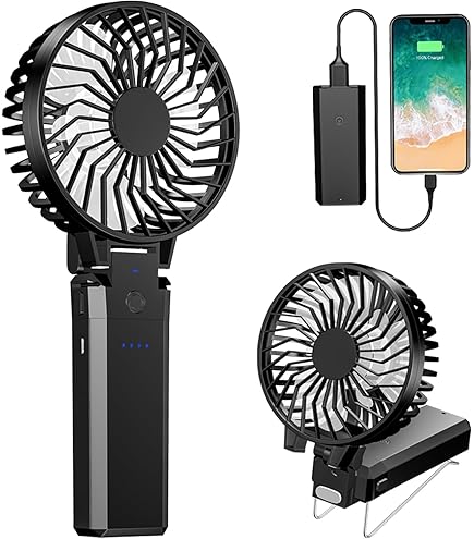 Amazon.co.jp: ジャグラー 液晶ハンディファン 6パターン風量調節 Type