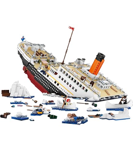 Blocos de Montar Navio Titanic 194 Peças Com Caixa - Sluban - Brinquedos de Montar e Desmontar