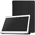 MediaPad M3 Lite 10 WP ケース 【CEAVIS】NTTドコモ dtab d-01K ケース スタンド機能付き 耐衝撃 オートスリープ 三つ折り 軽量型 (ブラック)