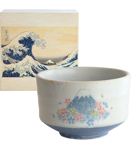 Amazon.co.jp: 桑野むつ子 京焼 作家物 抹茶碗 茶碗 御所の花十二ヶ月