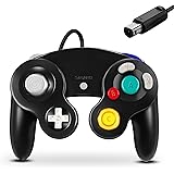 FIOTOK ゲームキューブコントローラー クラシック 有線コントローラー Wii Nintendo Gamecube用 (ブラック)