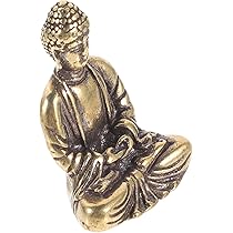 Amazon｜Amosfun 純銅製 小型釈迦如来仏像置物 仏教象徴の彫刻