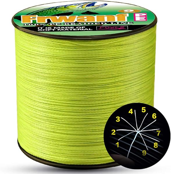 Frwanf PEライン|激戦区の磯釣り・大型魚対応|塩害耐性X9編み(0.4号 0.6号 0.8号 1号 1.2号 1.5号 2号 2.5号 3号 3.5号 4号 5号 6号 7号 8号 9号 10号/150m 200m 300m 500m 1000m)|高感度&低伸縮 - 1