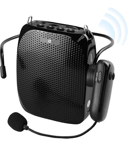 Amazon | 無線拡声器 2.4G技術内蔵 ポータブル拡声器 ハンズフリー