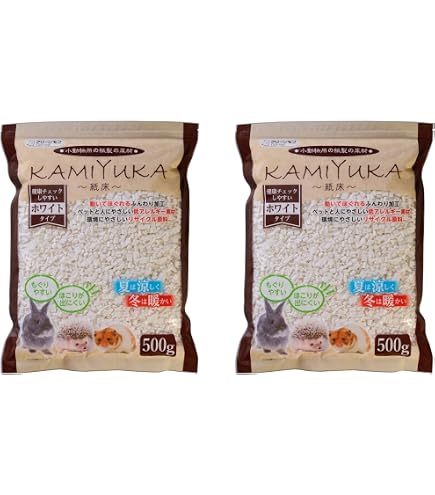 Amazon | クリーンモフ 小動物用 床材 KAMIYUKA 紙床 ホワイト 500g