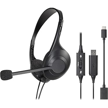 未開封品】 マイク付き有線ヘッドセット W550X talomen ブラック