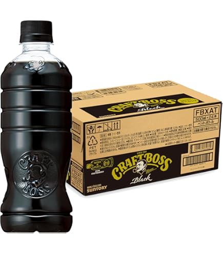 Amazon.co.jp: サントリー コーヒー クラフトボス 無糖ブラック 500ml
