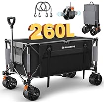 Amazon | Raynesys キャリーワゴン 大容量260L 耐荷重200kg アウトドア  