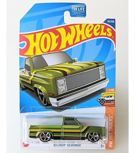 HOT WHEELS ’83 CHEVY SILVERADO ブラック 左向き USUGROW 薄黒 | '83 CHEVY SILVERADO by USUGROW Hot Wheels Japan
