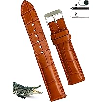 6545#18mm-16mmオレンジレッド★本物クロコダイル腕時計用ベルト 6545#18mm-16mmオレンジレッド☆本物クロコダイル腕時計用ベルト