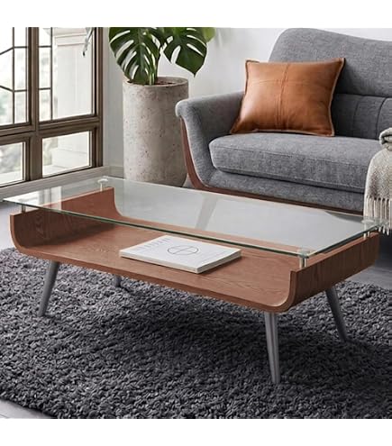 Amazon｜ルネセイコウ ダイニングテーブル クリアガラス 80×80×35 FT