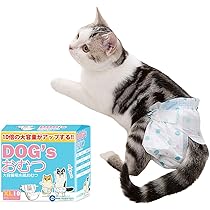 Amazon | 猫オムツ 女の子用サニタリーパンツ 24枚入り 高吸収性 ズレ