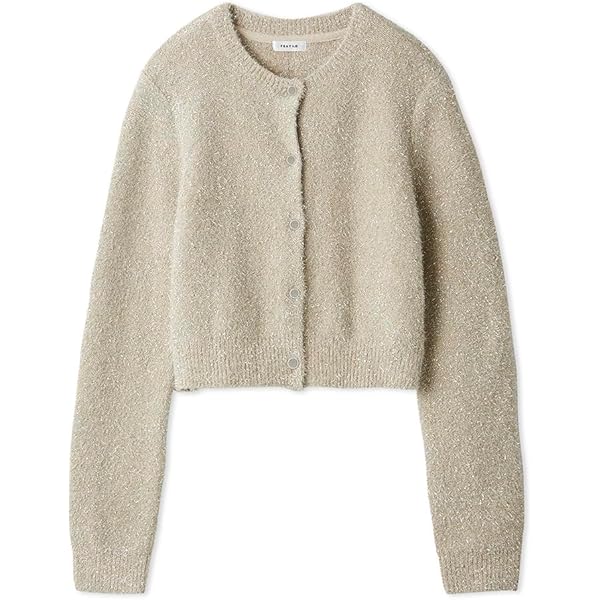 セミオフショルウルトラクロップドカーディガン ブラック FRAY I.D フレイアイディー セミオフショルウルトラクロップド