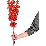 Asdomo 10PCS Artificial Cherry Blossom Branches Silk Spring Peach Blossom Fake Flowers Arrangements for Home Wedding Decorati