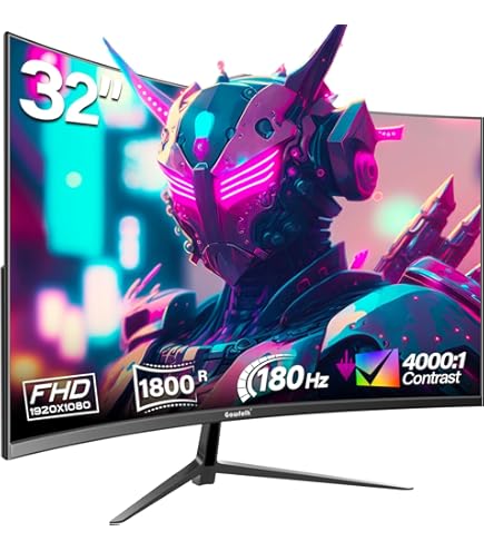 Amazon.co.jp: KTC 32インチ 湾曲ゲーミングモニター FHD 1080P 165Hz