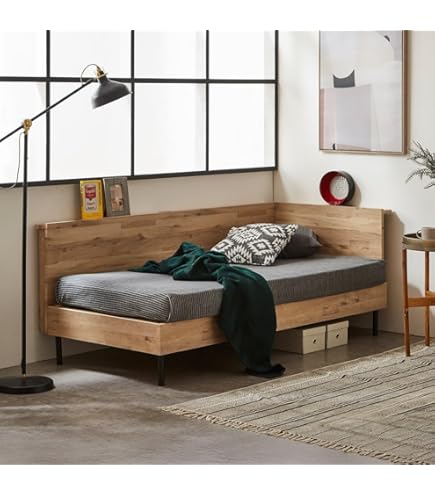 【専用】頑丈＆多機能「小上がりベッド」 シングル オークホワイト ひだまり Amazon｜オークホワイト お客様組立 シングル シェルフ棚・引出収納