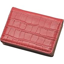 マネークリップ  カードケース  赤  レッド  クロコ  定期入れ  名刺入れ Amazon | 【KNUTe】 クロコ柄 名刺入れ レディース (レッド