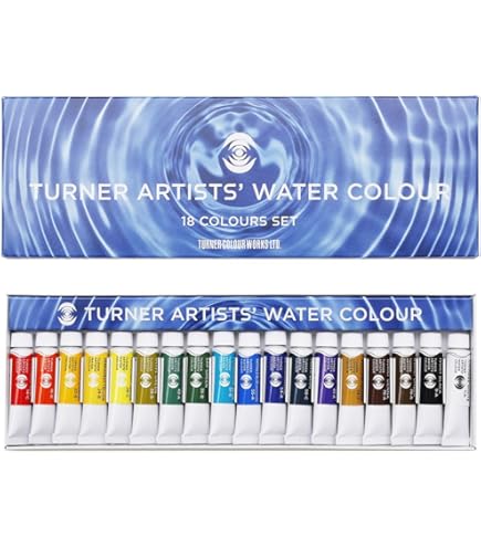 Amazon | ターナー色彩 水彩絵具 デザインガッシュ 18色セット