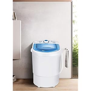 NW 1776ミニ洗濯機コンパクトデスクトップ洗濯機、ポータブルミニ洗濯機、ポータブル自動洗濯機、ターボ洗濯機、低騒音…