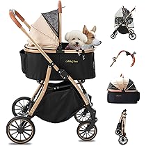 Amazon | 【2026大耐摩輪·軽量6.4KG】MILA&LOUIS ペットカート分離型