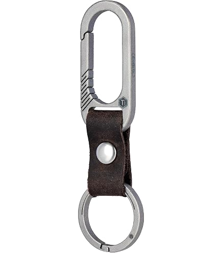 Keychain Carabiner Clip, Anti-Lost Quick Release Titanium Key