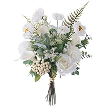 【前撮りセット】ホワイトフラワーブーケ ブートニア ウィッカーバスケット 他〜 前撮りセット】ホワイトフラワーブーケ ブートニア ウィッカー