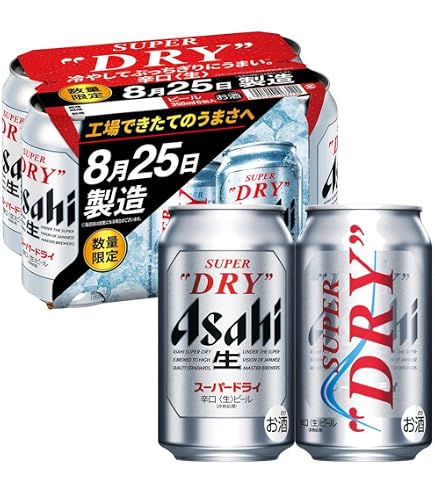 Amazon.co.jp: アサヒ スーパードライ350ml1ケース(24缶入) : 食品