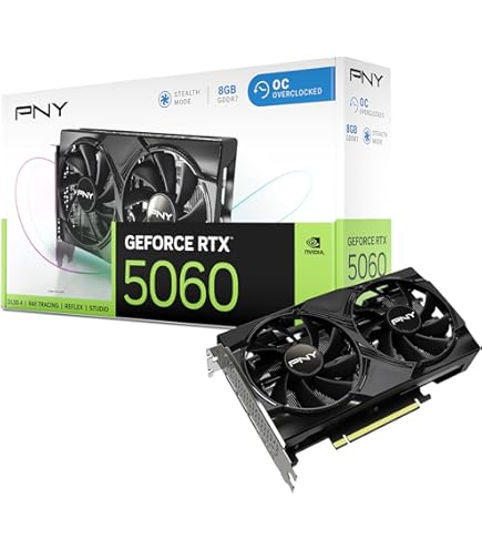 Amazon | PNY GeForce RTX™ 4060 8GB XLR8 Gaming Verto™ デュアル