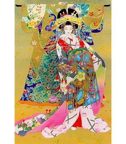 原画　アクリル画　絵画　アート　花魁　日本 東京名所（大判）新吉原花魁道中之光景 彩色砂目石版画 天正堂画局
