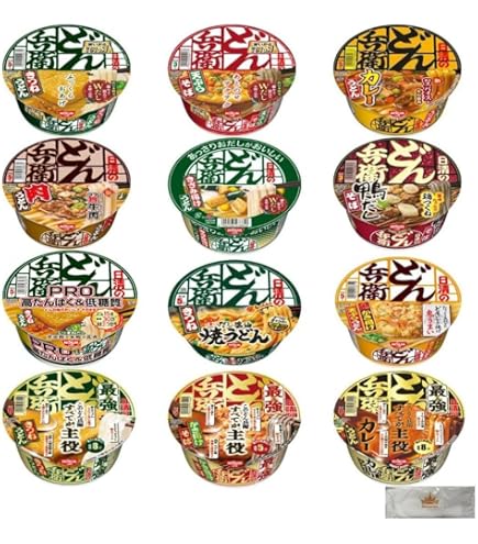 Amazon.co.jp: 日清食品 どん兵衛 西 シリーズ 4種類×3個(12食) A
