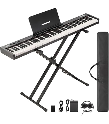 Amazon.co.jp: RiZKiZ 電子ピアノ 88鍵盤 電子キーボード ピアノ MIDI