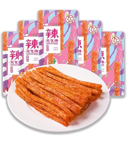 Amazon | 辣条 ラーティアオ 中国 お菓子 翻天娃辣条【微辣元气棒 68g