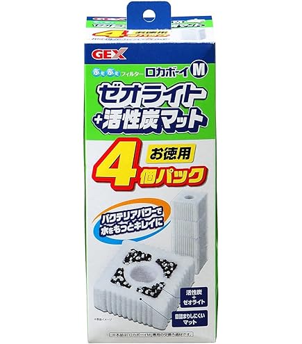 ゼオライト活性炭マット4個パック×24箱 ロカボーイM ゼオライト&活性炭マット 4個パックN | ジェックス