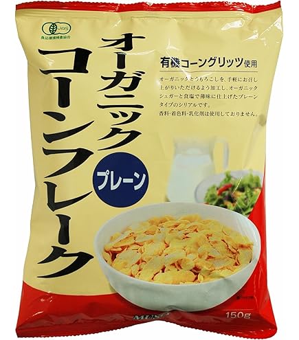 Amazon.co.jp: 日食 Feel&Green やさしいコーンフレーク プレーン 120g