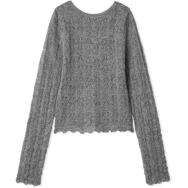 Amazon | [エミ] 2wayランダムリブニット 13WNT261062 レディース WHT