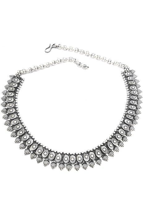 Sansar India Oxidized Silver Plated 