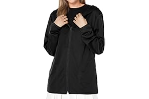 GIVON Women's Lightweight Full Zip Up Hoodies Quick Dry Long Sleeves Basic Thin Jacket Side Pockets