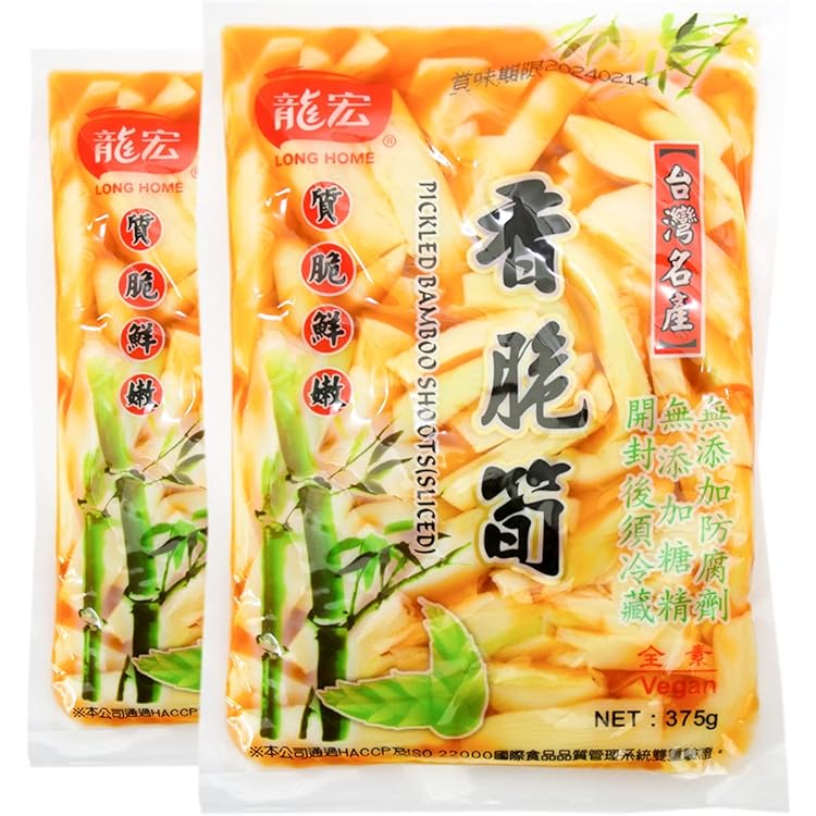 Amazon | 台湾産 味付けメンマ375g 龍宏 香脆筍(味付け筍) 味付穂先