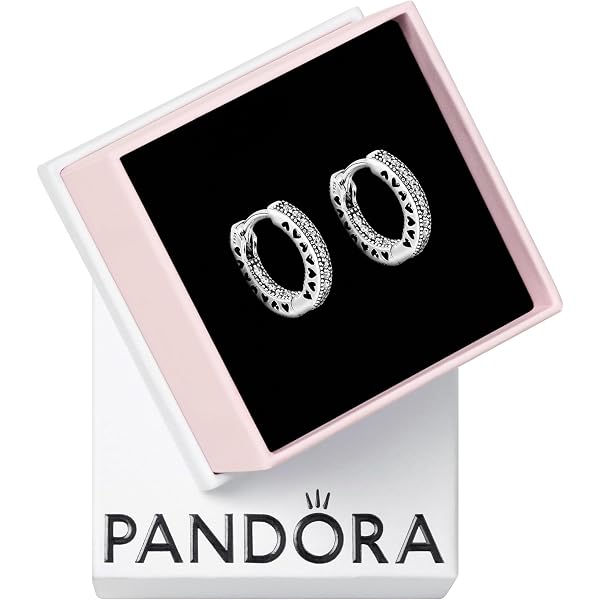 Amazon.co.jp: Pandora 輝くインフィニティハートスタッドイヤリング