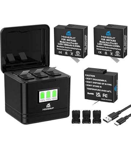 Insta360 Ace/Ace Pro アクションカメラ用 バッテリー 1650mAh